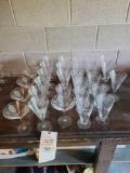 Etched stemware and drinking glasses
