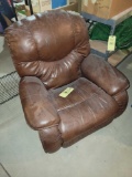 La-Z-Boy leather swivel recliner