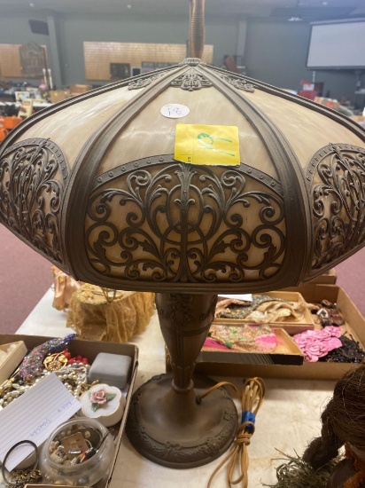 Very nice early lamp, slag panels