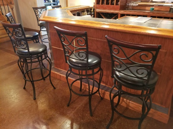 Set of 6 matching bar stools
