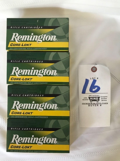 Remington 100gr core-lock 243win ammo - 4 boxes