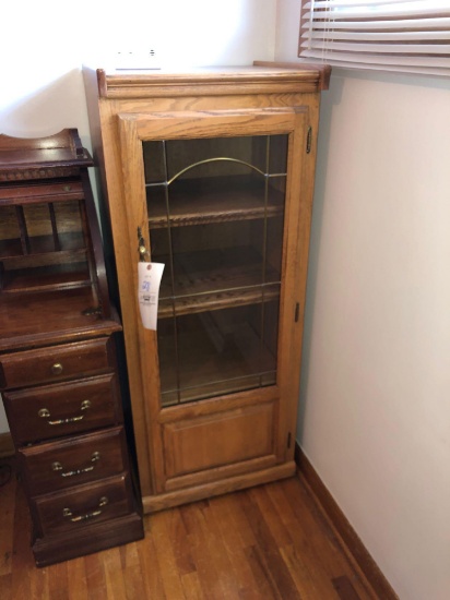 Oak Record Cabinet