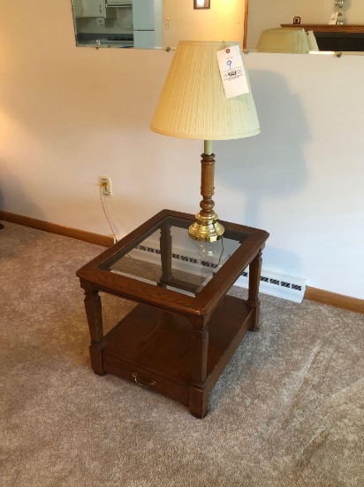 End Table with Lamp