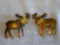 (2) Moose pins, unmarked.
