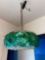 Mid-Century modern spun plastic ceiling lamp, 12.25