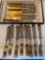 German Solingen & French made 16-pc. Knife & fork set.