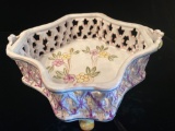 Tiffany made in Portugal hand-painted bowl, 9