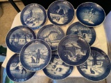 (11) Royal Copenhagen plates ( 1960s-'70s).