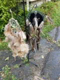 Real Feather Dream Catchers with Metal Stand