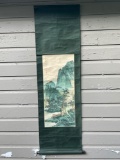 Hand-Painted Scroll Chinese Silk Painting Antique