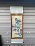 Hand-Painted Scroll Chinese Silk Painting Vintage, Antique