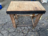 Rolling Wood Work Table