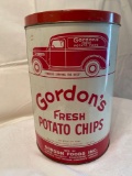 Gordon's 1 lb. Fresh Potato Chips tin, 11