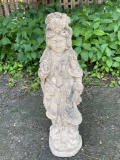 Vintage Concrete Guanyin Statue