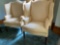 Pair Southwood N. Carolina upholstered fireside chairs