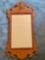 Federal style Tiger maple framed mirror, 34 x 17.