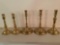 (5) Brass candlesticks.