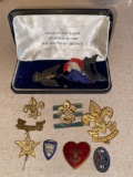 Boy Scout badges incl. Eagle Scout.