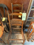 (2) Antique chairs.