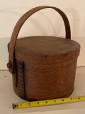 Old cheese box w/ handle.
