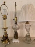 (3) Table lamps.