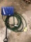 Water hose and snow shovel