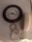 Clock and wall hanging phone