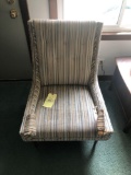 2 matching high back chairs