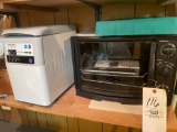 Toaster oven, bread maker, cookware