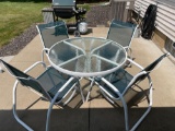 Patio table with four chairs