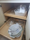 2 drawers of garaduated casserole dishes
