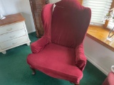 Bedroom chair with queen Ann legs