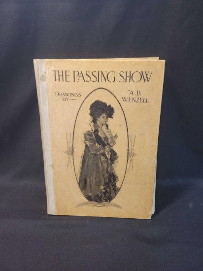 The Passing Show drawings by AB Wenzell, book size 1ft x 1 1/2ft