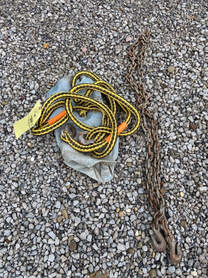 Tow Rope and Chain with Hooks