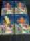 (4) Boxes 1992 Fleer football wax packs, (36) unopened packs per box