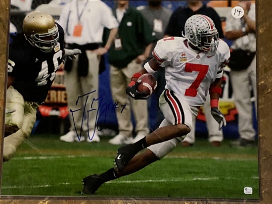 Ted Ginn autographed 16 x 20 photo w/ Global Authentics #GP182919 COA.