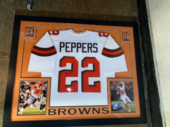 Peppers autographed Browns jersey w/ JSA #WP589613 COA.