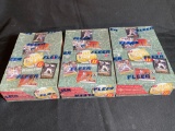 (3) Boxes 1992 Fleer Ultra Series 2 baseball wax packs, (36) packs per box.