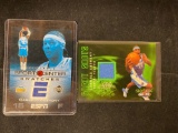 (2) Carmelo Anthony uniform swatch cards. Bid times two.