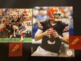 Leroy Hoard & Tim Couch signed 8 x 10 photos w/ COA's.