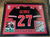 Eddie George autographed Ohio State jersey w/ JSA #WP878730 COA.