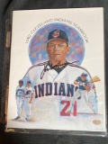 Mike Hargrove signed 1992 Indians yearbook.