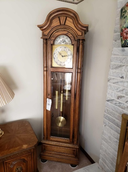 Ridgeway oak grandfather clock