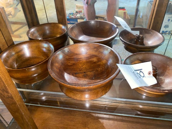 3 Wood bowls