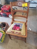 Early red house chair