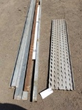 Barn door track, aluminium ramps