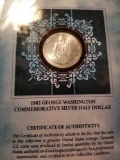 1982 George Washington comm silver half