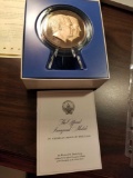 Official 1973 Inaugural Medal, solid bronze, proof edition