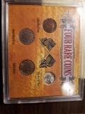 Four rare coins set
