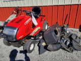 Troy bilt mower with extra blades and bagger